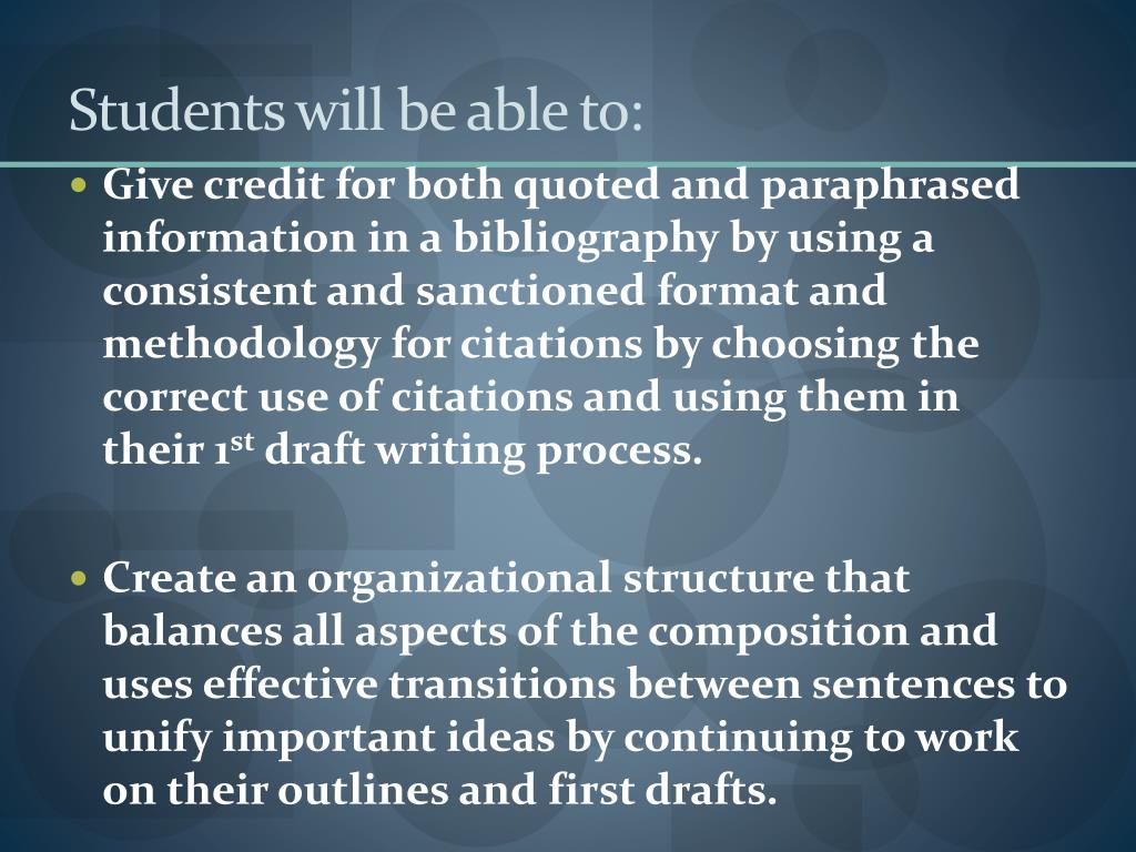 PPT - Students will be able to: PowerPoint Presentation, free download ...