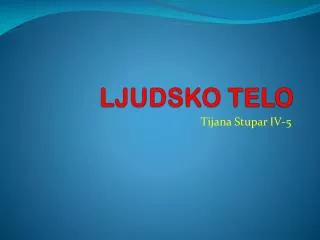 ljudsko telo