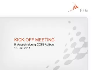 kick off meeting