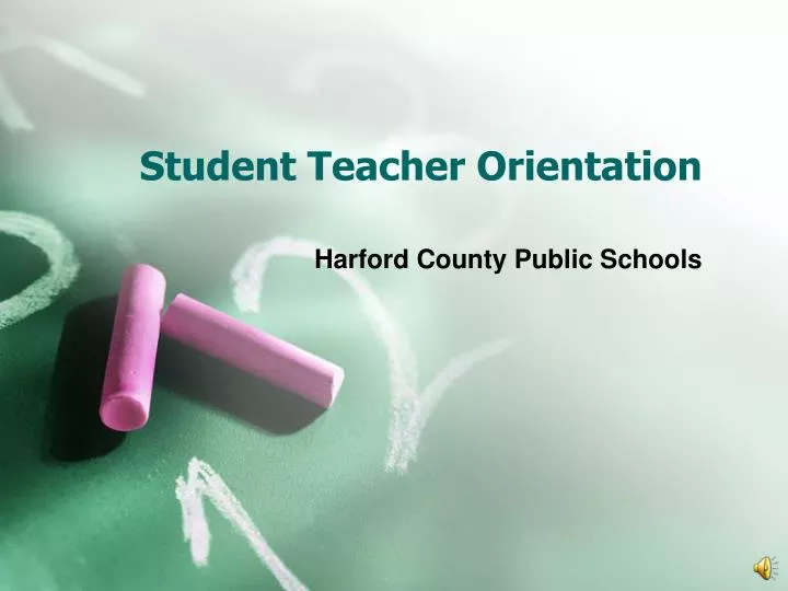 student teacher orientation