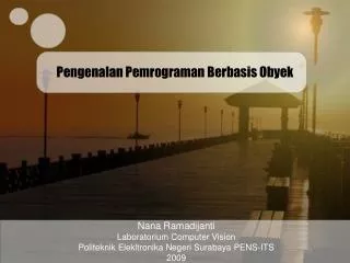 pengenalan pemrograman berbasis obyek
