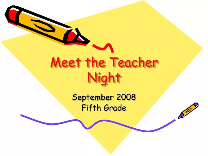 meet the teacher night
