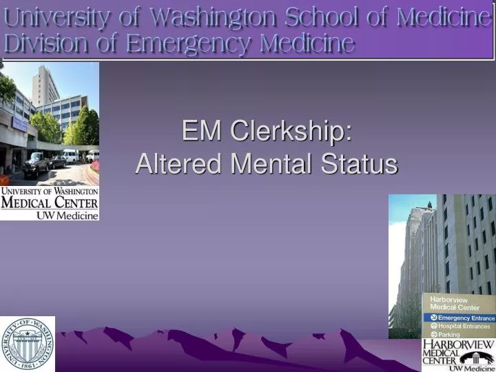 em clerkship altered mental status
