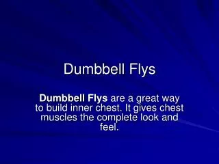 Dumbbell Flys
