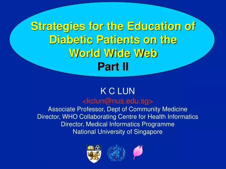 strategies for the education of diabetic patients on the world wide web part ii