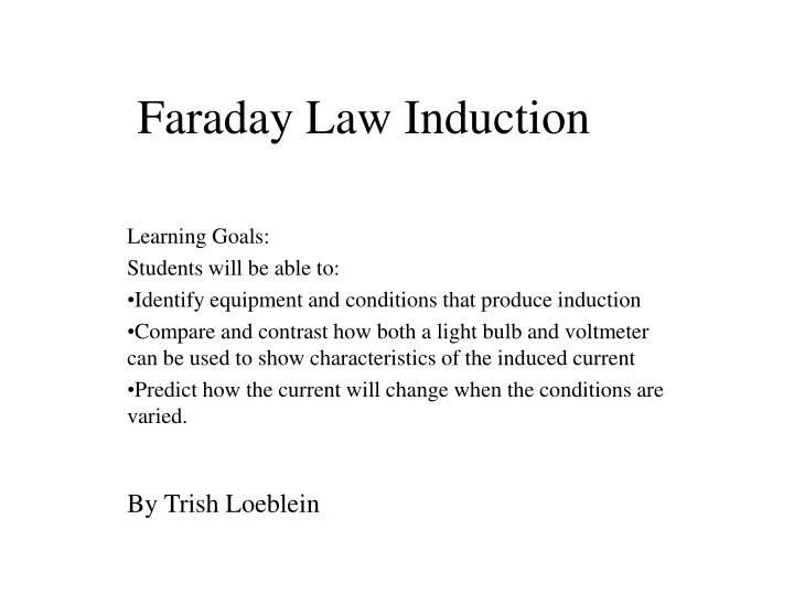 faraday law induction