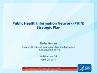Public Health Information Network (PHIN) Strategic Plan