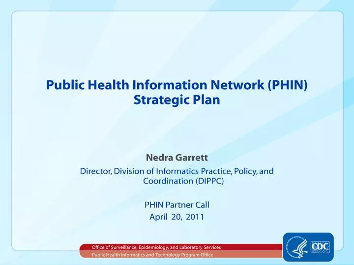 public health information network phin strategic plan