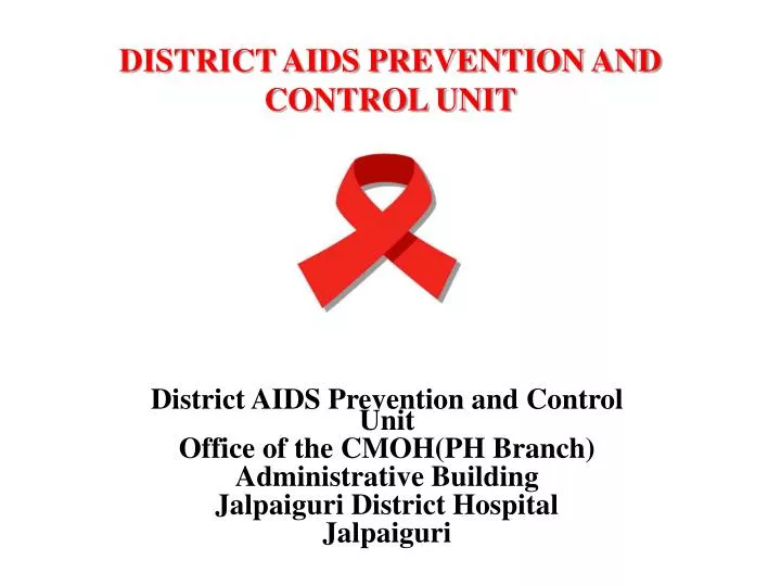 district aids prevention and control unit