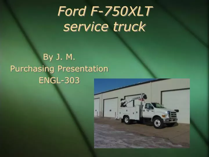 ford f 750xlt service truck
