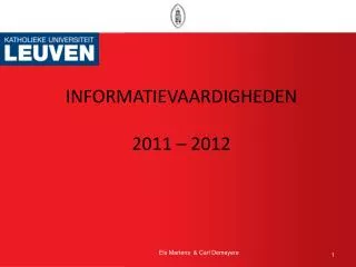 informatievaardigheden 2011 2012