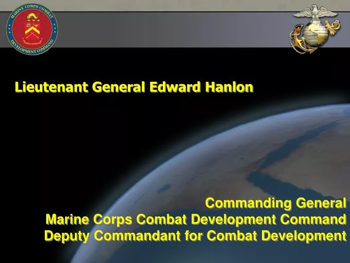 commanding general marine corps combat development command deputy commandant for combat development