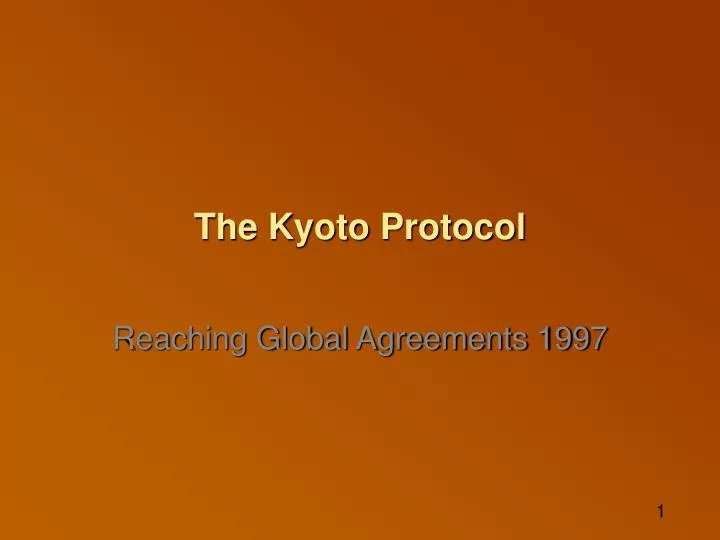 the kyoto protocol