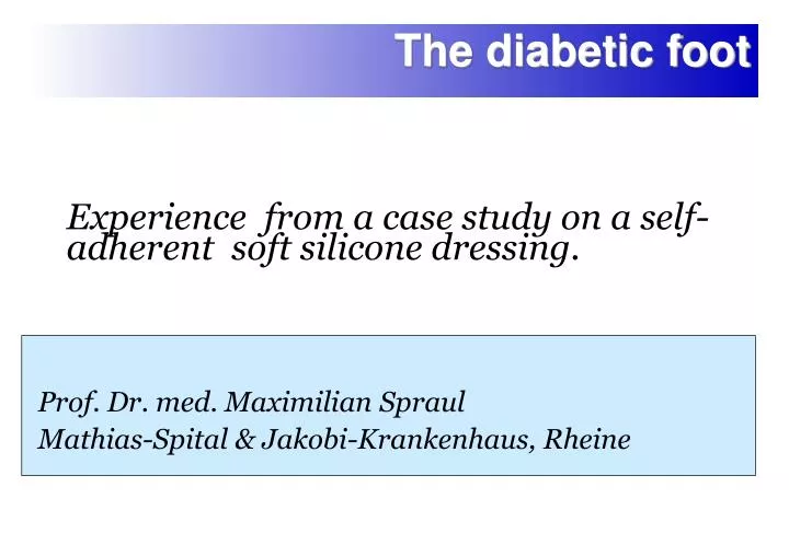 the diabetic foot