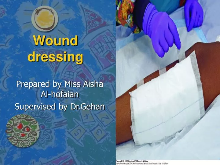 Dressing procedure for nursing officer working in health care setting | PDF
