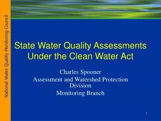 State Water Quality Assessments Under the Clean Water Act