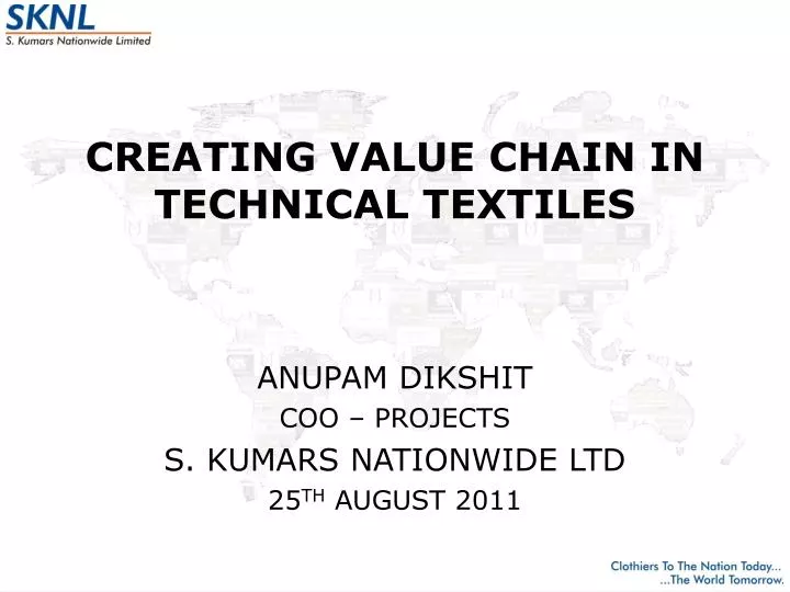 creating value chain in technical textiles