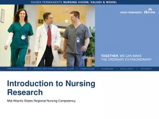 introduction to nursing research