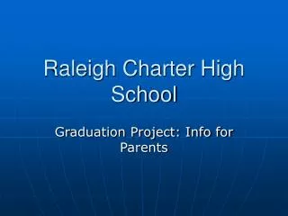 Raleigh Charter High School