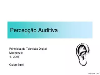 percep o auditiva
