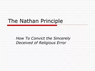 The Nathan Principle