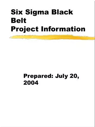 PPT - Evaluations With 6 Sigma Black Belt Certification PowerPoint ...