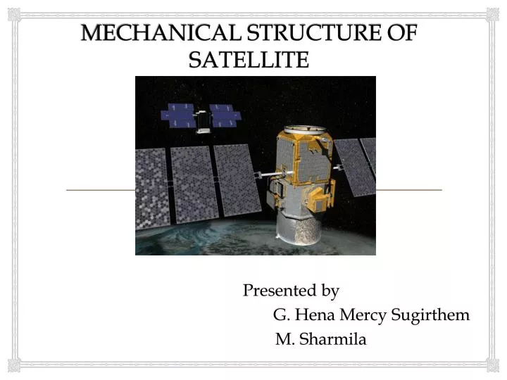 mechanical structure of satellite