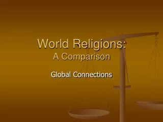 World Religions: A Comparison