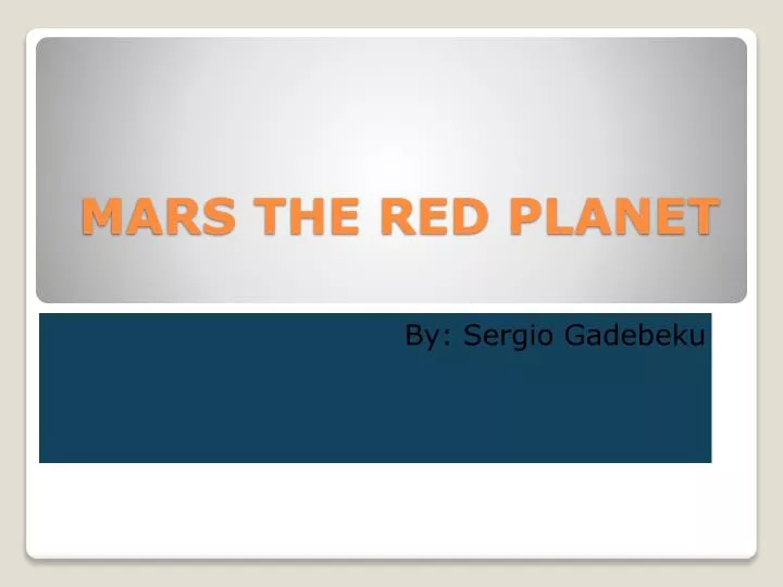 mars the red planet