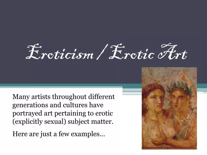 eroticism erotic art