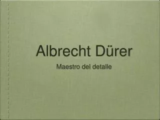 albrecht d rer
