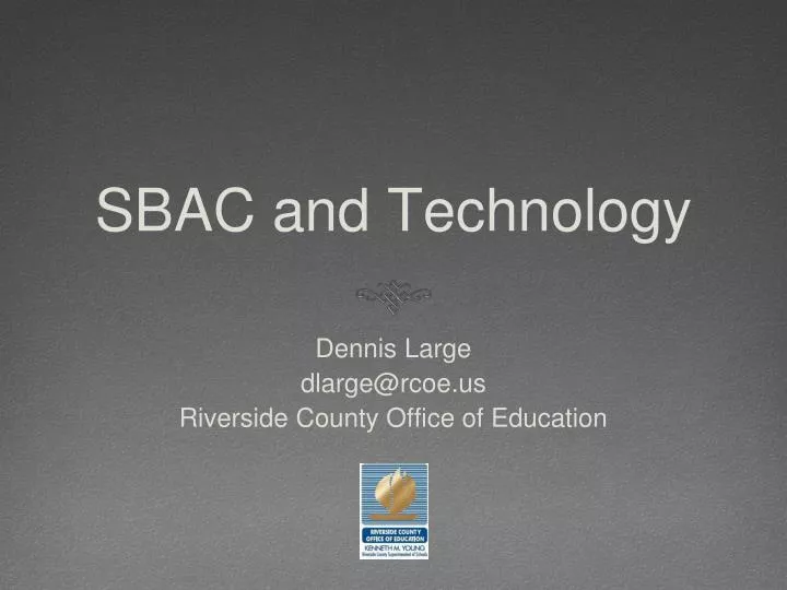 sbac and technology