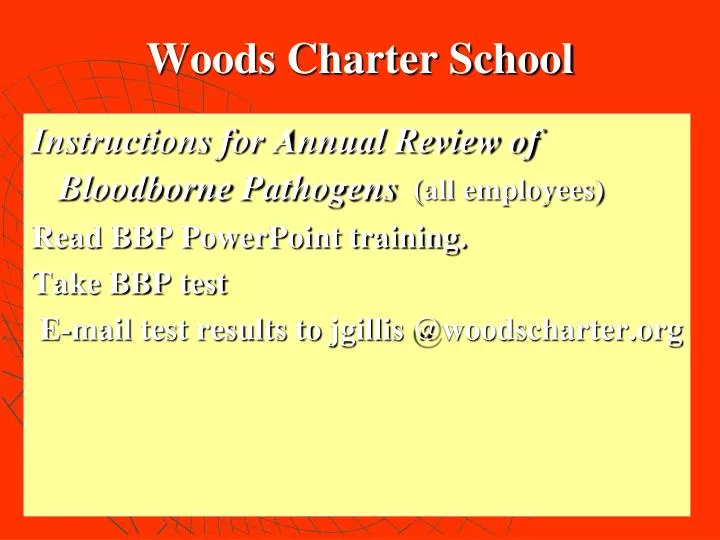 woods charter school