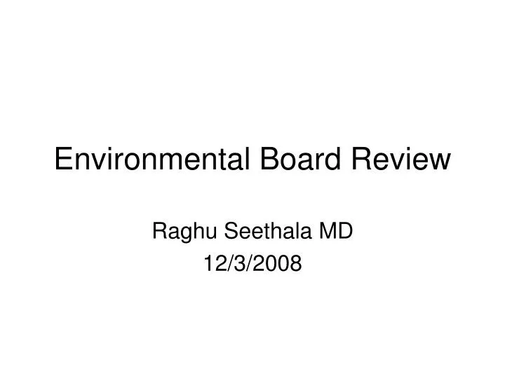 environmental board review