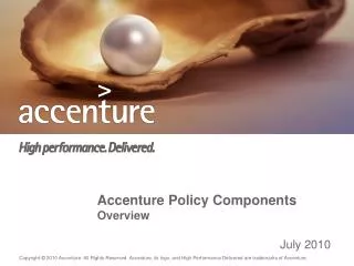 Accenture Policy Components Overview