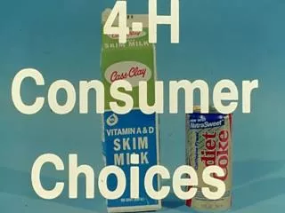 4-H Consumer Choices Judging