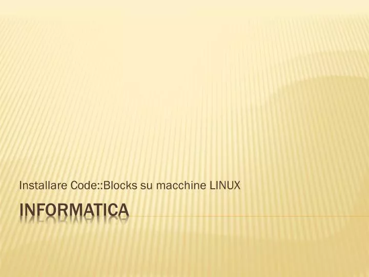 installare code blocks su macchine linux