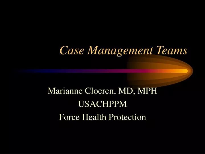 case management teams