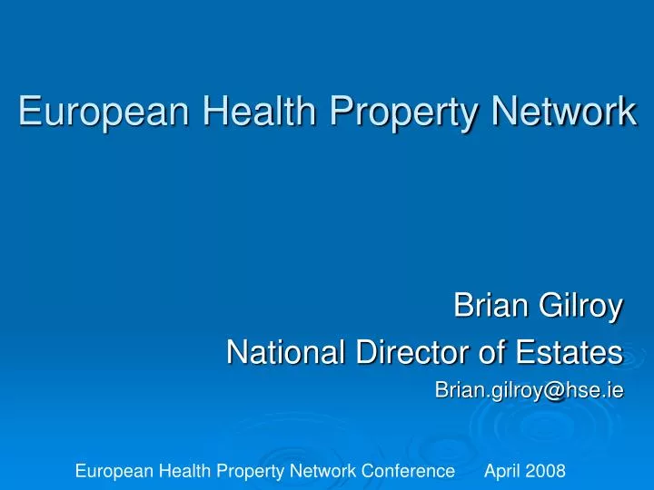 european health property network