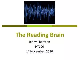 The Reading Brain