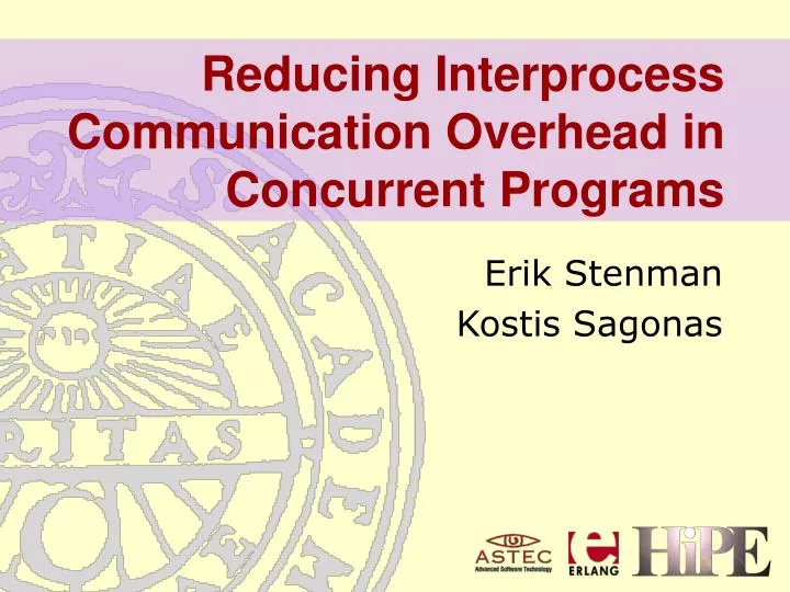 reducing interprocess communication overhead in concurrent programs