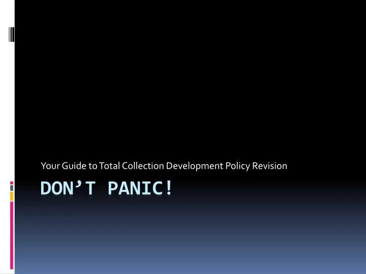 your guide to total collection development policy revision