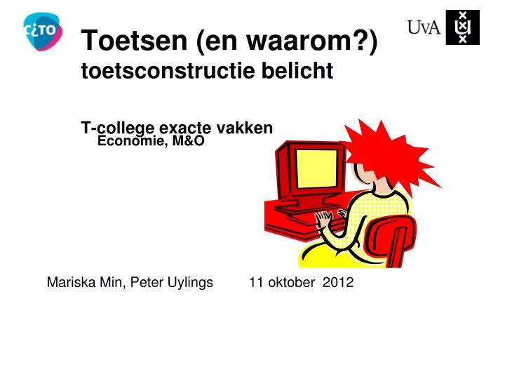 toetsen en waarom toetsconstructie belicht t college exacte vakken