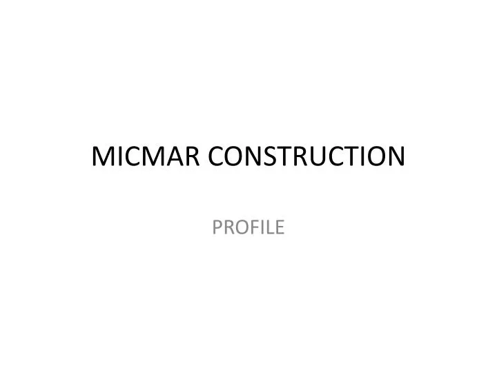 micmar construction