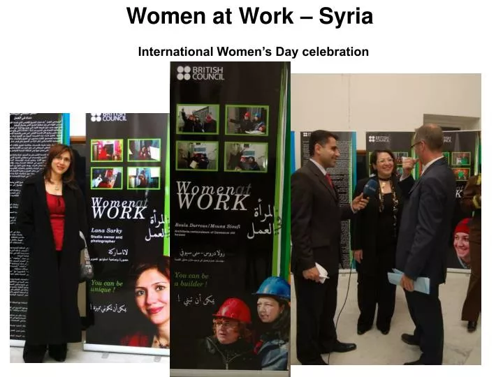 women at work syria international women s day celebration