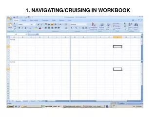 1. NAVIGATING/CRUISING IN WORKBOOK
