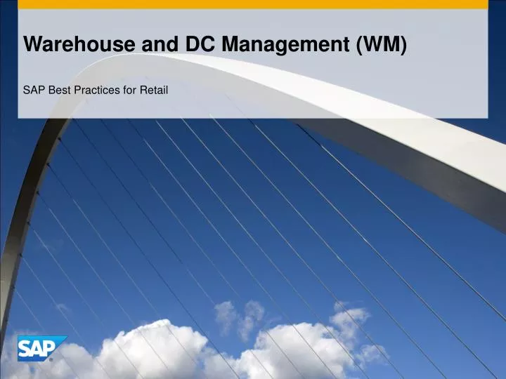 warehouse and dc management wm