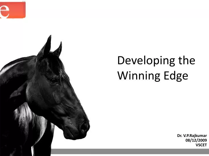 developing the winning edge