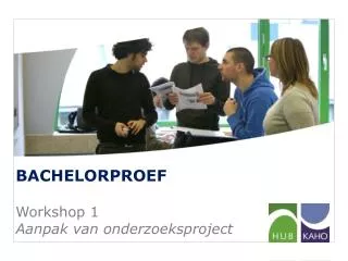 bachelorproef workshop 1 aanpak van onderzoeksproject