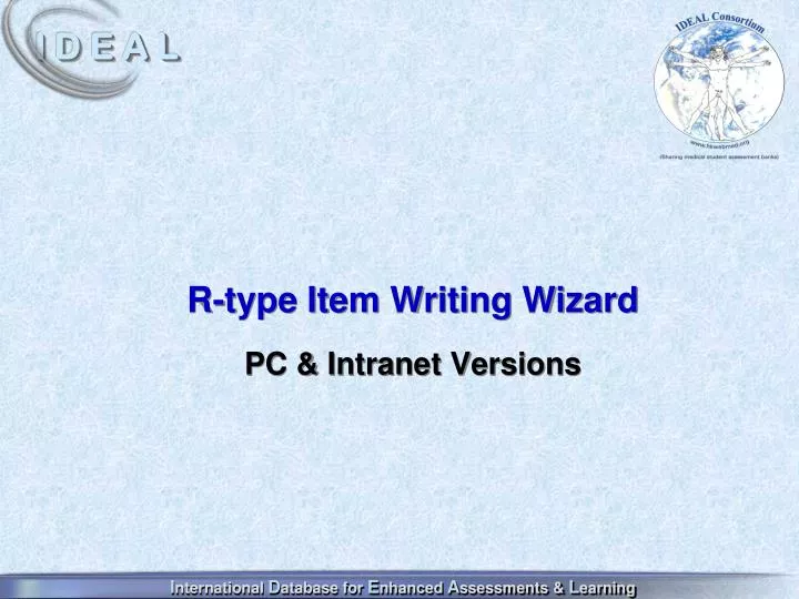r type item writing wizard pc intranet versions